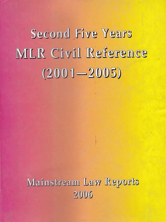 Second Five years MLR Civil Reference (2001-2005)